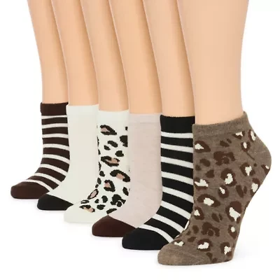 Mixit Womens 6 Pair Low Cut Socks