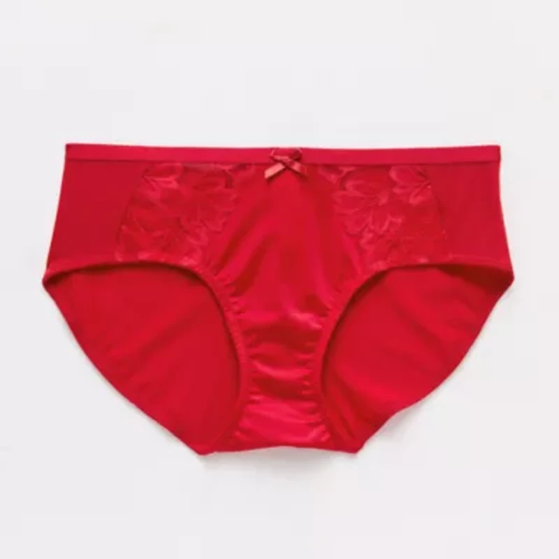 Ambrielle Tulip Lace Shine Hipster Panty