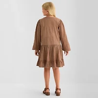 Thereabouts Little & Big Kid Girls Long Sleeve A-Line Dress