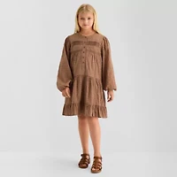 Thereabouts Little & Big Kid Girls Long Sleeve A-Line Dress
