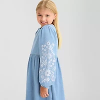 Thereabouts Little & Big Kid Girls Long Sleeve A-Line Dress
