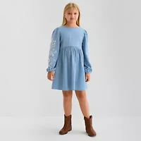 Thereabouts Little & Big Kid Girls Long Sleeve A-Line Dress