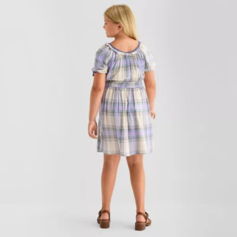 Thereabouts Little & Big Kid Girls Short Sleeve A-Line Dress