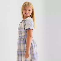 Thereabouts Little & Big Kid Girls Short Sleeve A-Line Dress