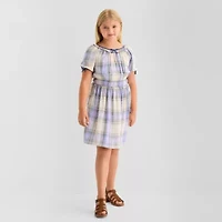 Thereabouts Little & Big Kid Girls Short Sleeve A-Line Dress