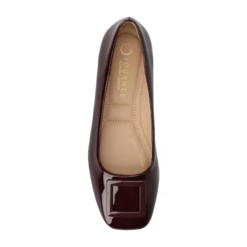 Journee Collection Womens Square Ballet Flats