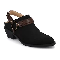 Journee Collection Womens Pointed Closed Toe Mules