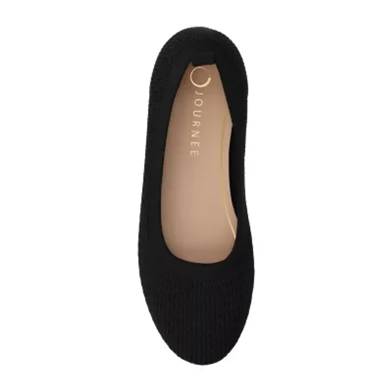 Journee Collection Maryann Womens Round Closed Toe Ballet Flats