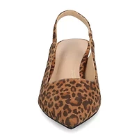 Journee Collection Paulina Womens Pointed Kitten Heel Pumps