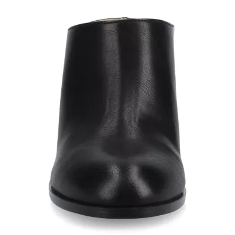 Journee Collection Womens Pointed Closed Toe Stacked Heel Pumps