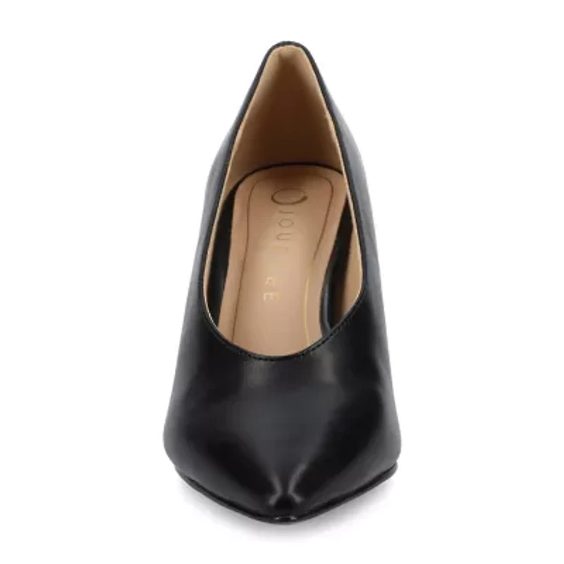 Journee Collection Womens Pointed Closed Toe Wedge Heel Pumps