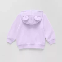 Okie Dokie Baby Girls Fleece Hooded Lightweight Jacket