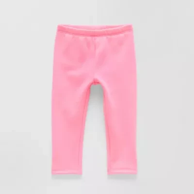 Okie Dokie Baby Girls Fleece Skinny Full Length Leggings