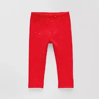 Okie Dokie Rib Baby Girls Fleece Skinny Full Length Leggings