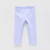 Okie Dokie Shimmer Baby Girls Fleece Skinny Full Length Leggings