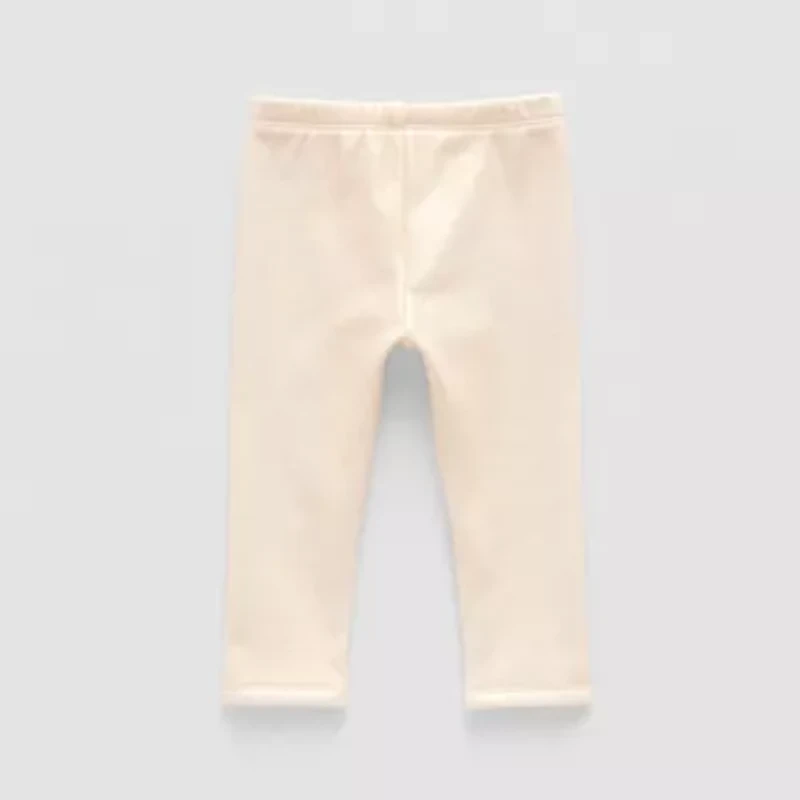 Okie Dokie Shimmer Baby Girls Fleece Skinny Full Length Leggings