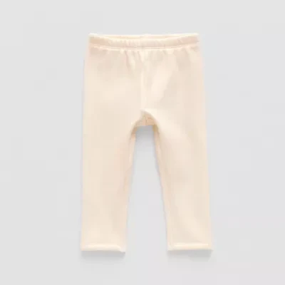 Okie Dokie Shimmer Baby Girls Fleece Skinny Full Length Leggings