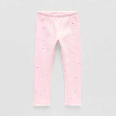 Okie Dokie Toddler & Little Girls Fleece Skinny Full Length Leggings