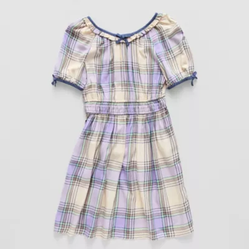Thereabouts Little & Big Kid Girls Short Sleeve A-Line Dress