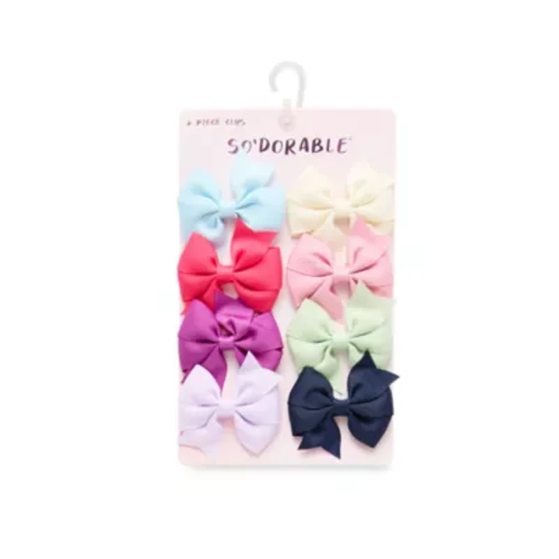 So Adorable Girls Baby And Toddler 8-pc. Hair Clip