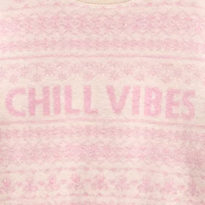 Thereabouts Little & Big Kid Girls Crew Neck Long Sleeve Pullover Sweater