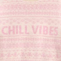 Thereabouts Little & Big Kid Girls Crew Neck Long Sleeve Pullover Sweater