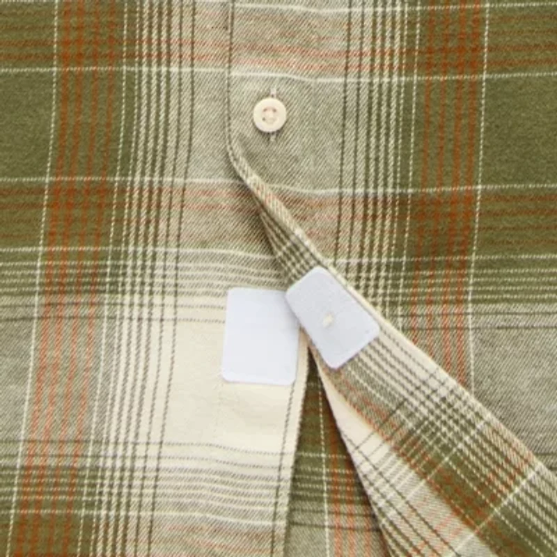 Thereabouts Little & Big Kid Boys Easy-on + Easy-off Long Sleeve Adaptive Regular Fit Flannel Shirt