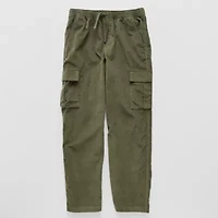 Thereabouts Corduroy Pull-On Little & Big Kid Boys Adjustable Waist Straight Cargo Pant