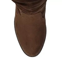 Journee Collection Womens Kaison Extra Wide Calf Stacked Heel Over the Knee Boots