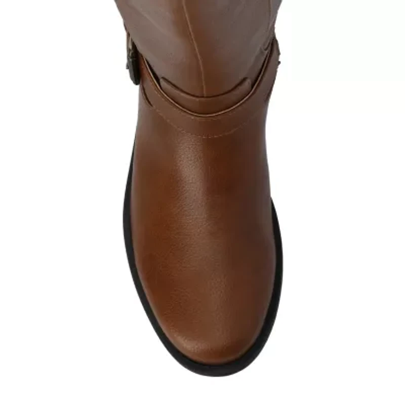 Journee Collection Womens Yasmina Block Heel Dress Boots