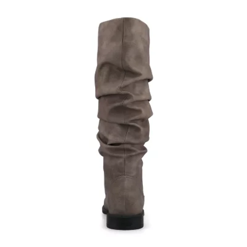 Journee Collection Womens Pennie Block Heel Dress Boots