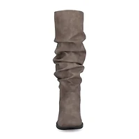 Journee Collection Womens Pennie Block Heel Dress Boots