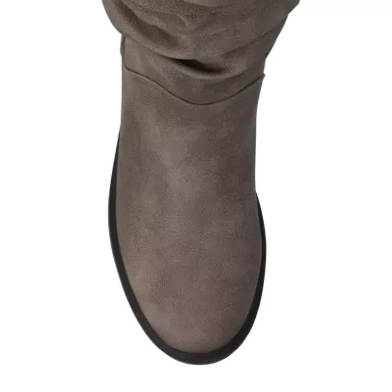 Journee Collection Womens Pennie Block Heel Dress Boots
