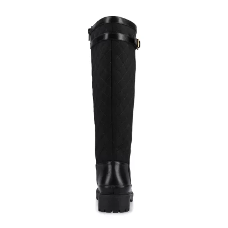Journee Collection Womens Zemmie-Wc Wide Calf Block Heel Dress Boots