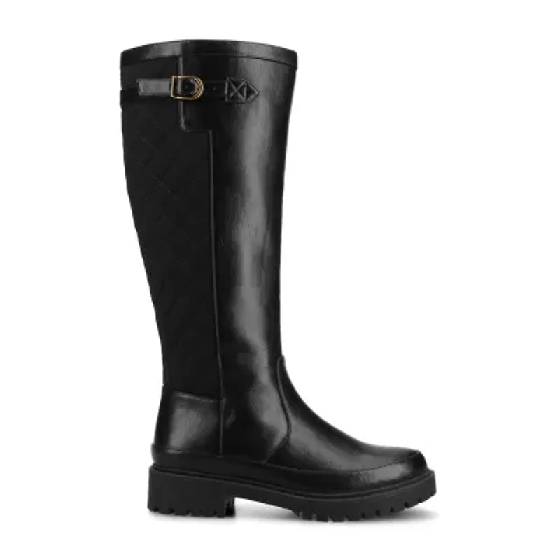 Journee Collection Womens Zemmie-Wc Wide Calf Block Heel Dress Boots
