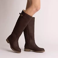 Journee Collection Womens Zemmie-Wc Wide Calf Block Heel Dress Boots