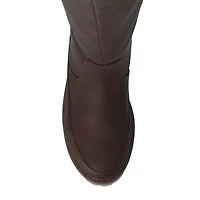 Journee Collection Womens Zemmie-Wc Wide Calf Block Heel Dress Boots