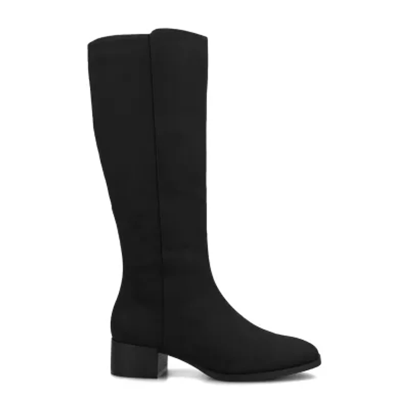Journee Collection Womens Devri Stacked Heel Dress Boots