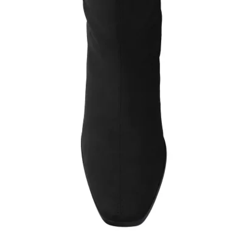 Journee Collection Womens Devri Stacked Heel Dress Boots