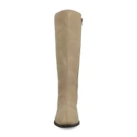 Journee Collection Womens Devri Stacked Heel Dress Boots