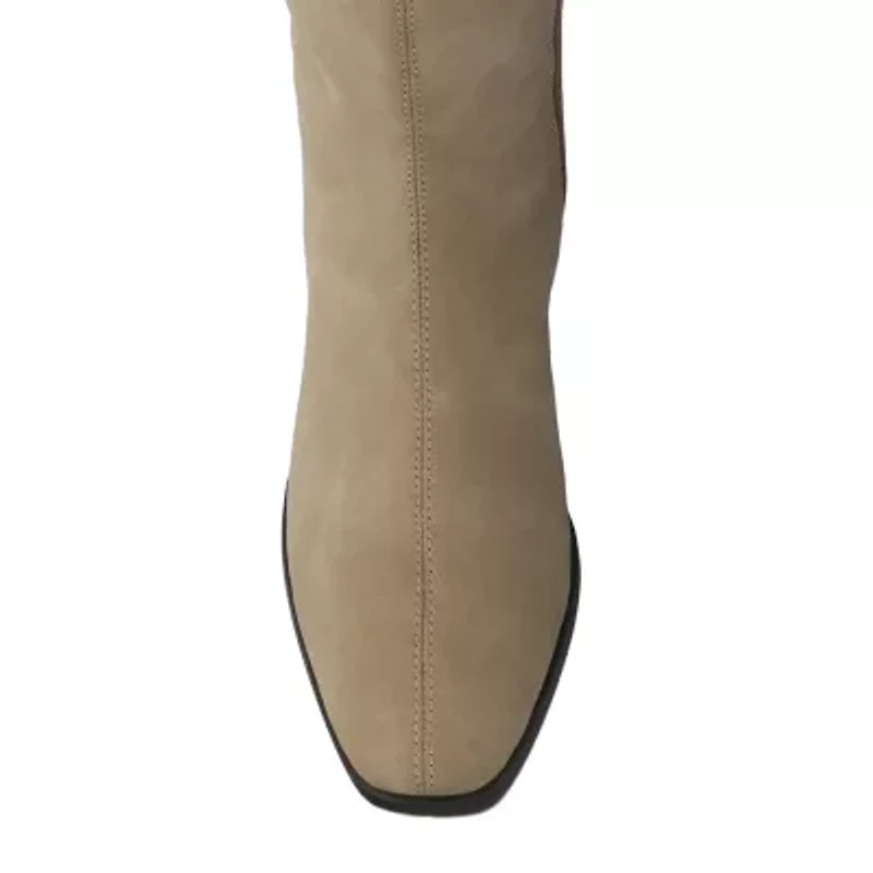 Journee Collection Womens Devri Stacked Heel Dress Boots