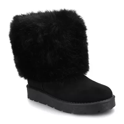 Journee Collection Womens Shanay Flat Heel Winter Boots