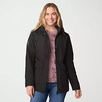 Free Country Womens Hooded Wind Resistant Water Midweight Anorak