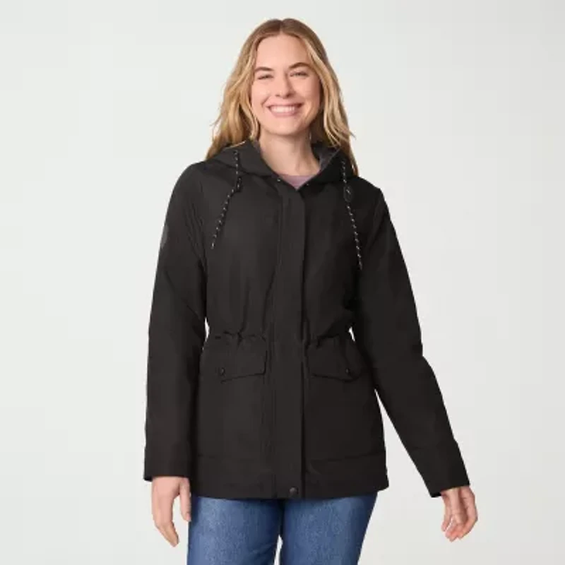 Free Country Womens Hooded Wind Resistant Water Midweight Anorak