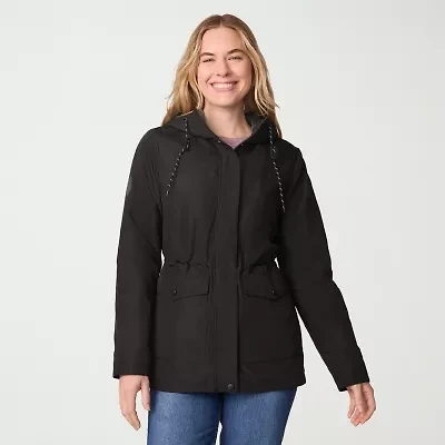 Free Country Womens Hooded Wind Resistant Water Midweight Anorak