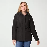 Free Country Womens Hooded Wind Resistant Water Midweight Anorak