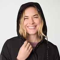 Free Country Womens Hooded Wind Resistant Water Midweight Anorak
