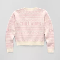 Thereabouts Little & Big Kid Girls Crew Neck Long Sleeve Pullover Sweater
