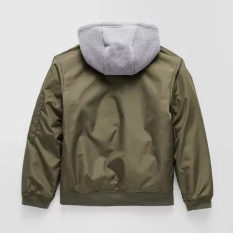 Thereabouts Little & Big Kid Boys Hooded Water Resistant Midweight Puffer Jacket