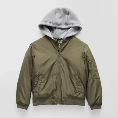 Thereabouts Little & Big Kid Boys Hooded Water Resistant Midweight Puffer Jacket